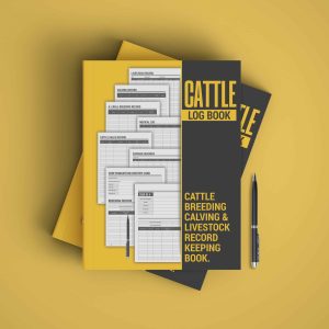 Cattle Breeding, Calving, and Livestock Record Keeping Book