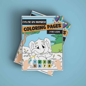 kids coloring book with animal coloring pages