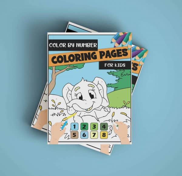 kids coloring book with animal coloring pages