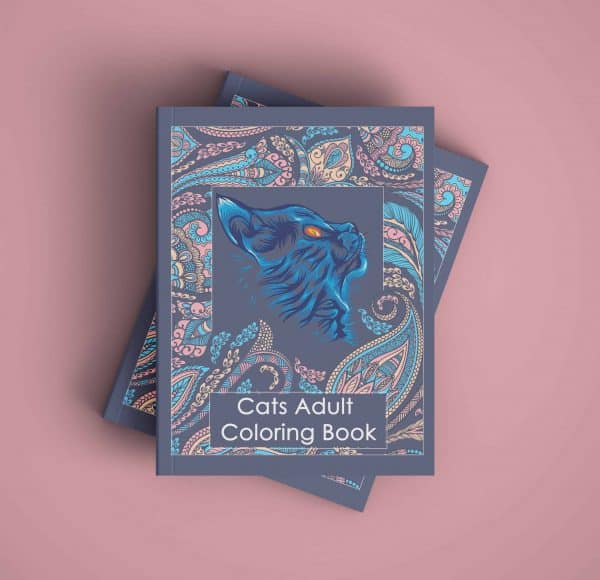 adult coloring book with cats coloring pages