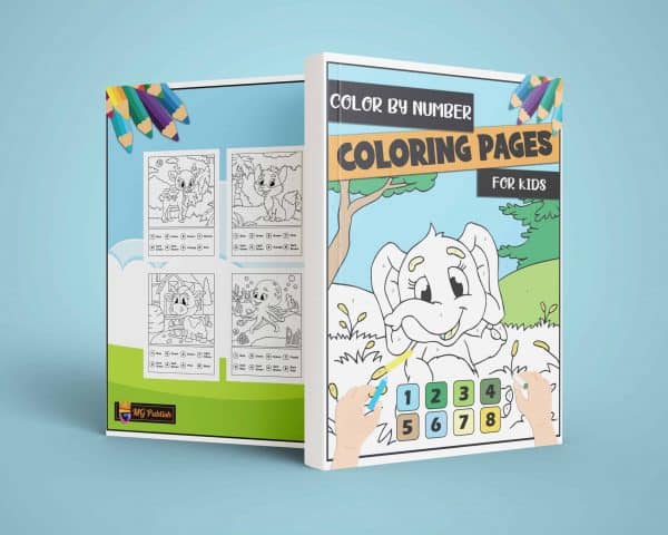 kids coloring book with animal coloring pages