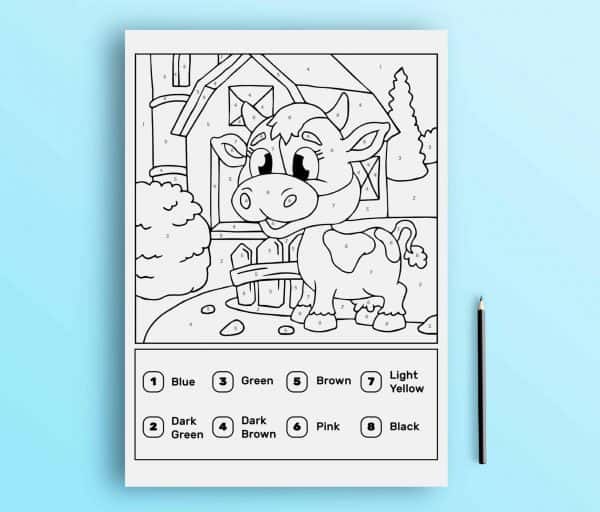 kids coloring book with animal coloring pages