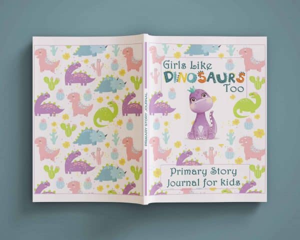 Dinosaurs primary composition notebook journal draw and write story paper
