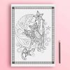 adult coloring book with cats coloring pages