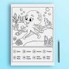 kids coloring book with animal coloring pages