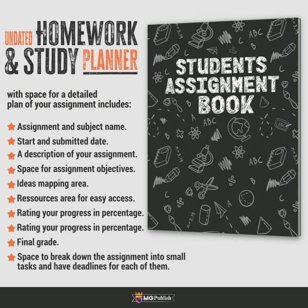 student assignment book planner 1
