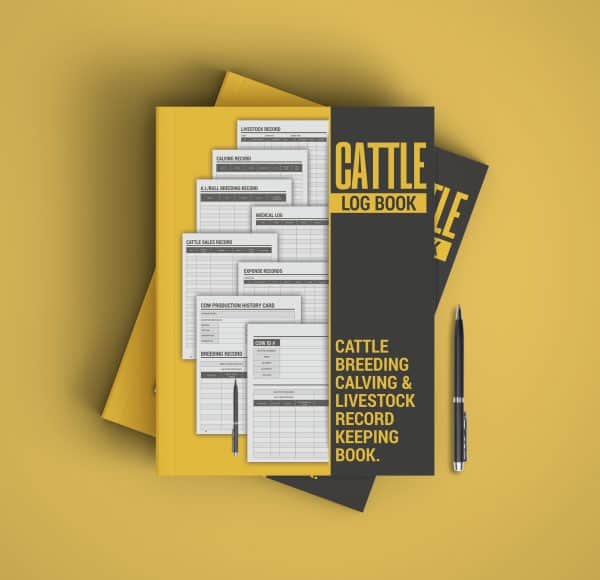 Cattle Breeding, Calving, and Livestock Record Keeping Book