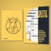 Cattle Breeding, Calving, and Livestock Record Keeping Book