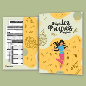 Weight Loss Progress Log Book Diet and Workout Journal