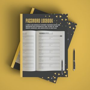 Internet address and Password Logbook